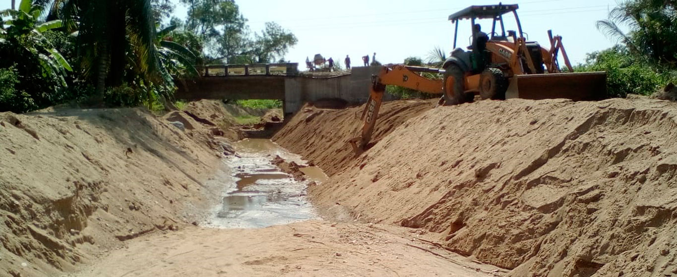 Reconstrucción de camino puente San Antonio, Oaxaca